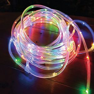 פס לד סולארי עגול RGB באורך 5 מטר ושלט semicom