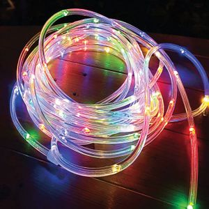 פס לד סולארי צבעוני עגול RGB באורך 10 מטר ושלט semicom
