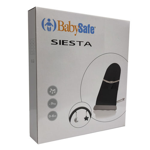 טרמפולינה 0-9 ק"ג SIESTA כולל מנגנון רטט ומוזיקה (בז'-דמוי עץ) מבית ...