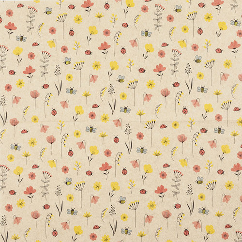מפיות נייר 20 יח' Ladybugs and Bees