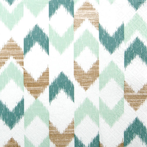 מפיות נייר 20 יח' Bamboo Ikat green