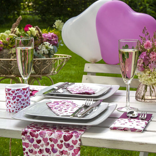 מפיות נייר 20 יח' Lovely Hearts