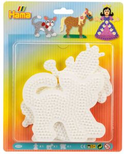 מארז שלושה לוחות חרוזי גיהוץ - נסיכה, סוס וחתול 