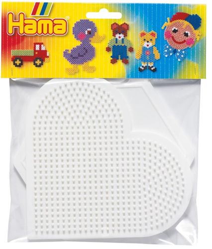 מארז שני לוחות חרוזי גיהוץ - לב ומשושה