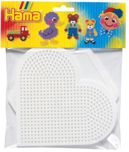 מארז שני לוחות חרוזי גיהוץ - לב ומשושה