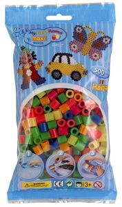 חרוזי גיהוץ גדולים שקית 500 חרוזים - נאון זוהרים