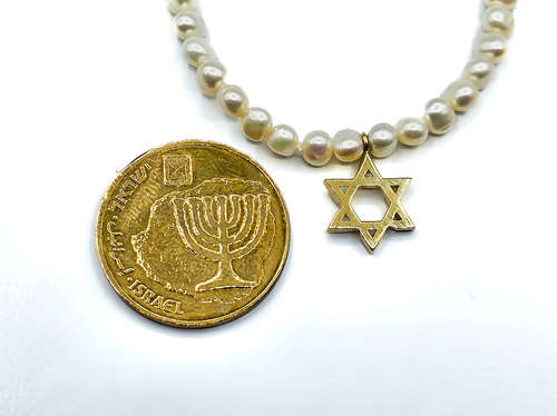 מחרוזת פנינים מגן דוד
