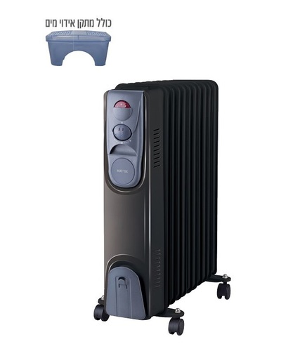 רדיאטור HUG 2,500W לחימום 11 צלעות MATRIX MX-11F-2500W-BK