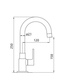 ברז מים קרים חמת דגם 309306