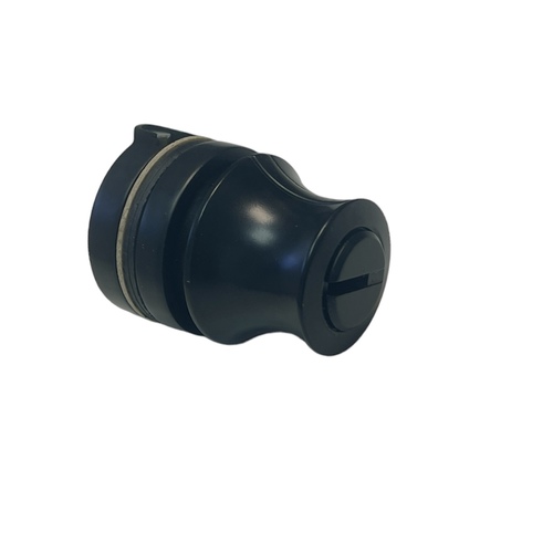 מנעול זכוכית לויטרינה 4-8ממ פין צד אחיד שחור 420