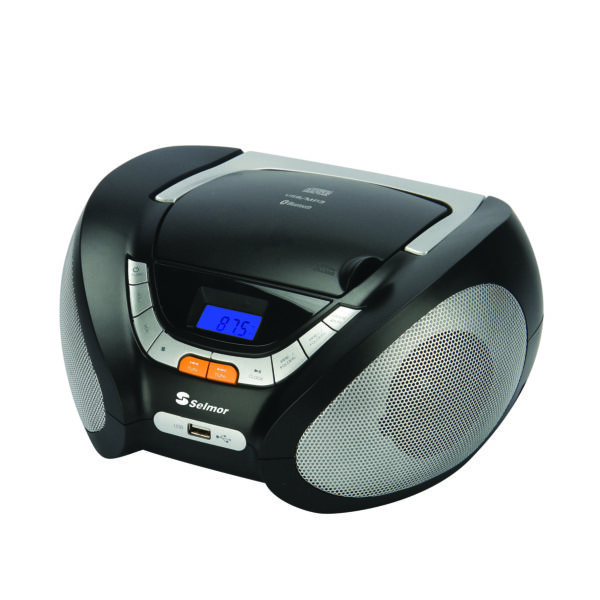 רדיו דיסק סלמור מערכת שמע USB ,MP3 ,CD ,bluetooth בצבע שחור SE-909