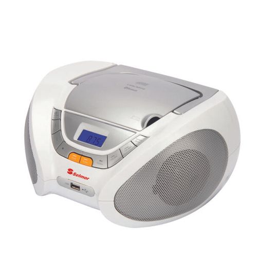 רדיו דיסק סלמור מערכת שמע USB ,MP3 ,CD ,bluetooth בצבע לבן SE-909
