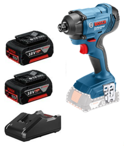 מברגה מפתח רטיטה (אימפקט) כולל 2 סוללות 5AH דגם BOSCH GDR 18V-160