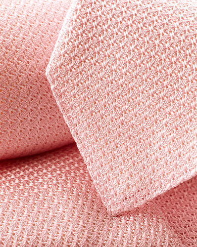 עניבה שחורה איטלקית - Light pink Grenadine Italian tie