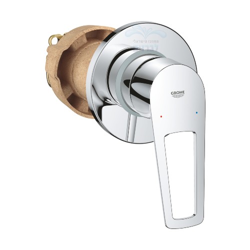 BAUFLOOP | סט אינטרפוץ קומפלט 3 דרך BAU LOOP Grohe 29042001 | כרום ניקל