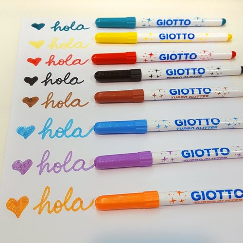 סט 8 טושים נצנצים פסטל TURBO GLITTER PASTEL