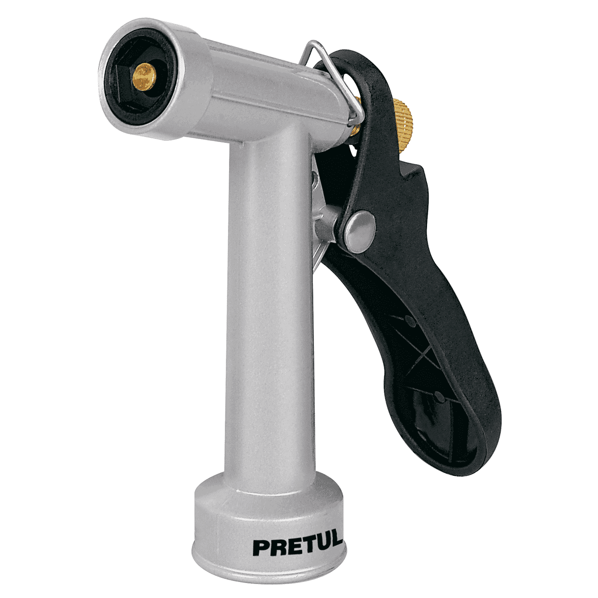 אקדח מים 5" מתכת / ניקל עם ניפל TRUPER PRETUL 