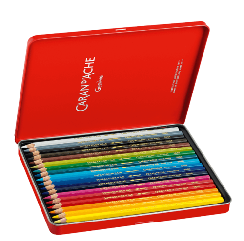 סט 18 עפרונות אקוורל CARAND'ACHE SUPRACOLOR AQUARELLE