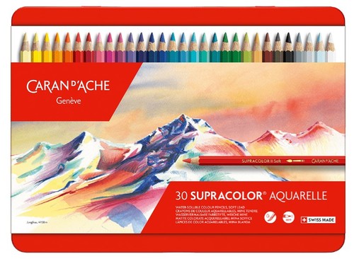 סט 30 עפרונות אקוורל CARAND'ACHE SUPRACOLOR AQUARELLE
