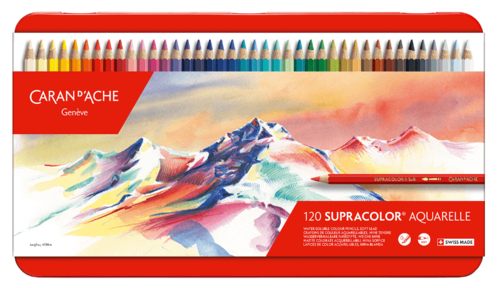 סט 120 עפרונות אקוורל CARAND'ACHE SUPRACOLOR AQUARELLE