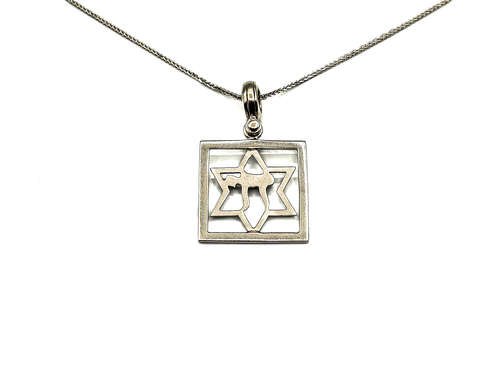 מגן דוד חי לבן