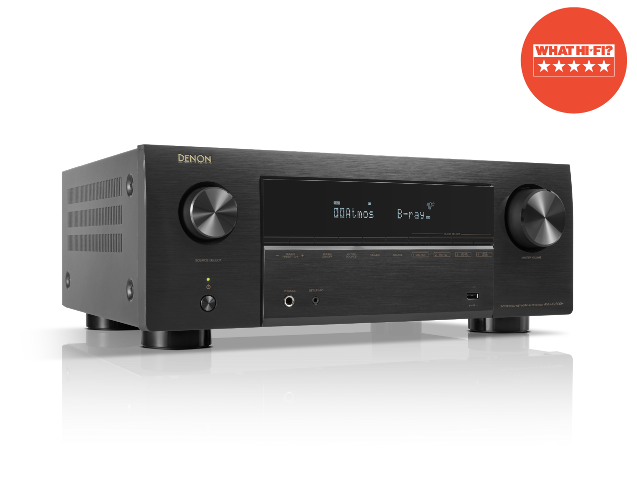 רסיבר קולנוע ביתי 7.2 ערוצים AVR-X2800H 8K עם HEOS – מבית Denon