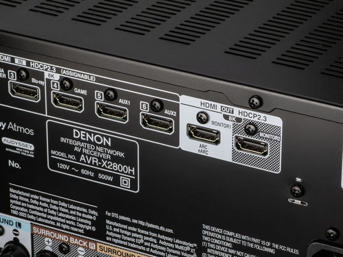 רסיבר קולנוע ביתי 7.2 ערוצים AVR-X2800H 8K עם HEOS – מבית Denon