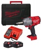 מפתח רטיטה אף ארוך "1/2 כולל 2 סוללות 5AH דגם Milwaukee M18 ONEFHIWF12E