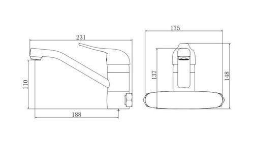 סיון אופיר ברז קיר פיה ארוכה גוון זהב מט 2307YBL