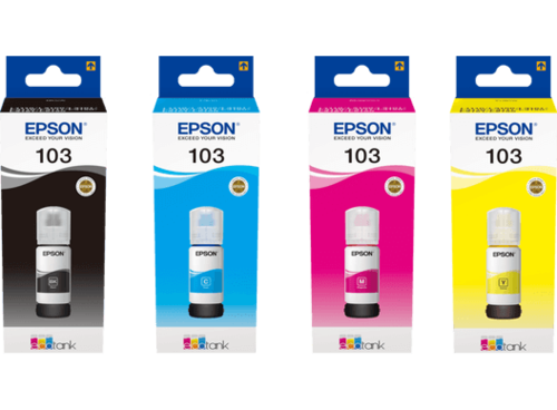 סט 4 בקבוקי דיו מקוריים EPSON 103  