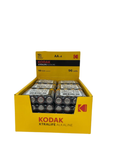 מארז 96 סוללות גדולות KODAK Xtralife Alkaline AA 