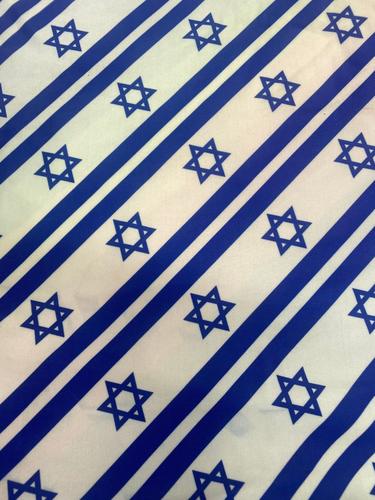 לייקרה בגד ים בהדפסה דיגיטלית דגם דגל ישראל
