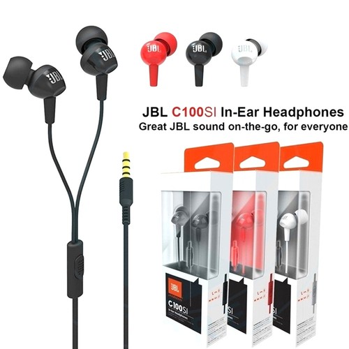 אוזניות חוטיות JBL C100SI 3.5mm 