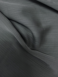 בד סטן מקומט שחור