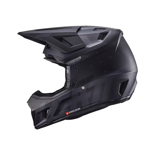 קסדת ליט 7.5 שחור כולל משקפי אבק - LEATT MOTO 7.5 HELMET STEALTH V24