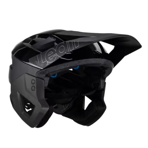 קסדת אינדורו מתפרקת לאופניים ליט שחור - LEATT MTB ENDURO 3.0 V23