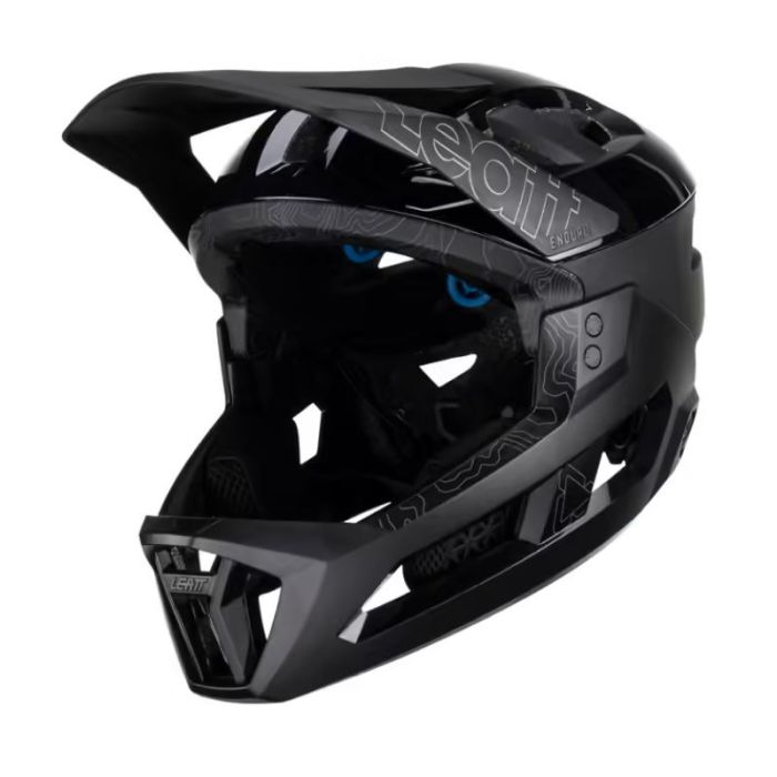 קסדת אינדורו מתפרקת לאופניים ליט שחור - LEATT MTB ENDURO 3.0 V23