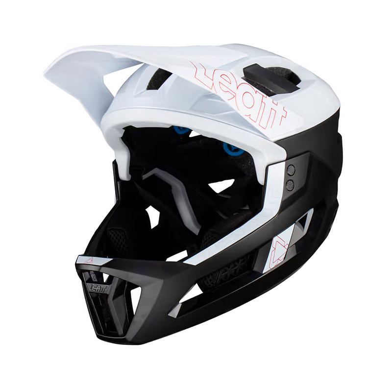 קסדת אינדורו מתפרקת לאופניים ליט שחור / לבן - LEATT MTB ENDURO 3.0 V23