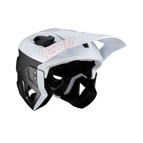 קסדת אינדורו מתפרקת לאופניים ליט שחור / לבן - LEATT MTB ENDURO 3.0 V23