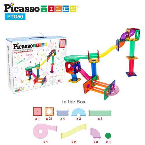 מגנטים - מסלול גולות 50 חלקים - Picasso