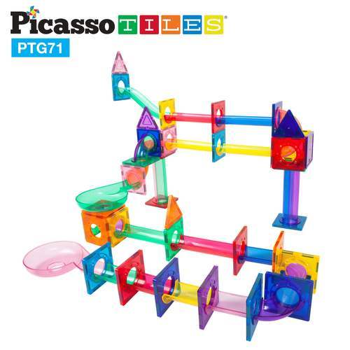 מגנטים - מסלול גולות 71 חלקים - Picasso