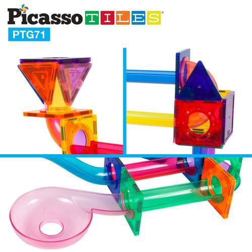 מגנטים - מסלול גולות 71 חלקים - Picasso