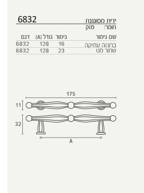 ידית רטרו כפרית 