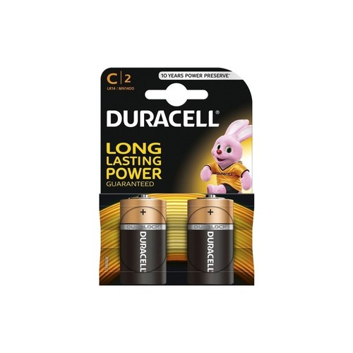 זוג סוללות C (R-14) דורסל DURACELL