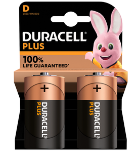 זוג סוללות D (R20) דורסל DURACELL