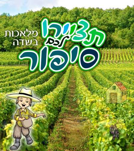 ספרון מחיק תציירו לכם סיפור - מלאכות בשדה