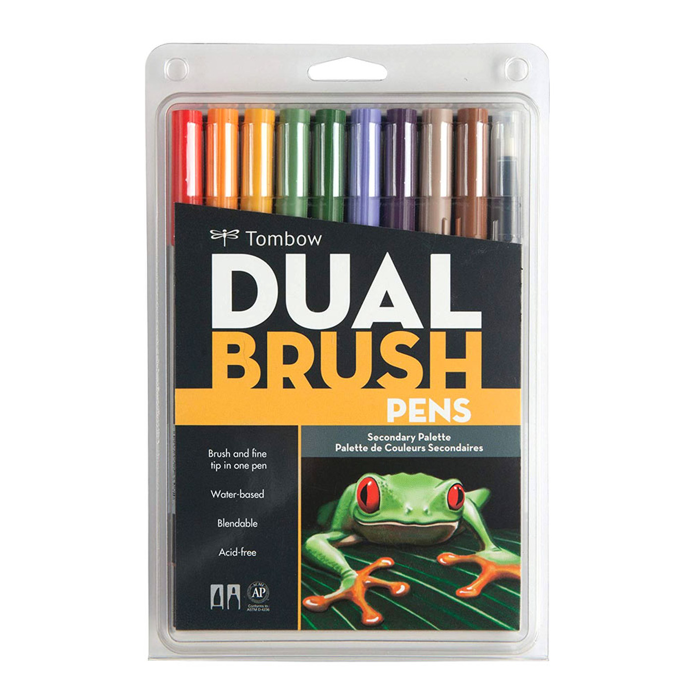 סט 10 טושי מכחול DUAL BRUSH PENS ( secondary palette)