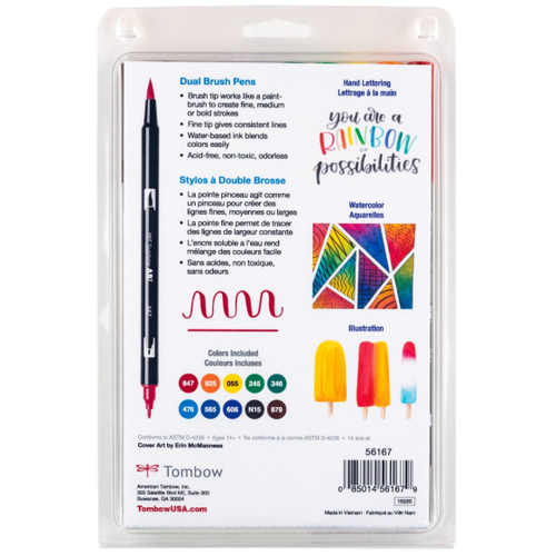 סט 10 טושי מכחול DUAL BRUSH PENS ( primary)