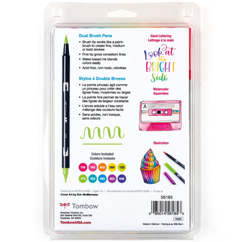 סט 10 טושי מכחול DUAL BRUSH PENS ( bright palette)