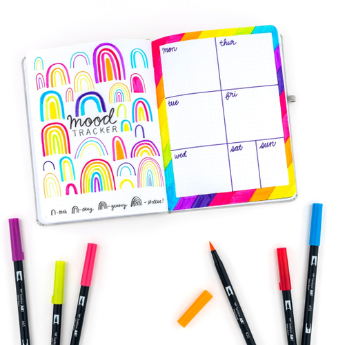סט 10 טושי מכחול DUAL BRUSH PENS ( bright palette)